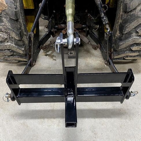 KUAFU 3 Point Hitch Receiver 2" Tractor Drawbar Compatible with Category 1 Tractors w/Suitcase Weight Brackets in Saudi Arabia