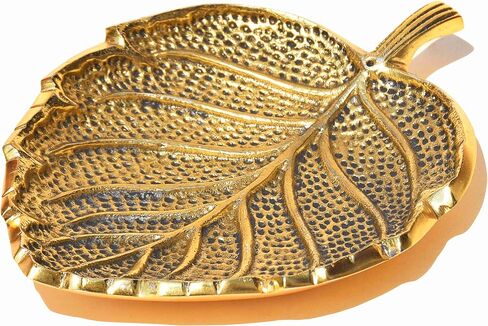 Pure Source India Leaf Design Incense Burner Holder/Incense Stick Holder Ash Catcher for Home Office Fragrance Yoga Meditation in Saudi Arabia