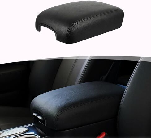 غطاء وحدة التحكم المركزية لملحقات إنفينيتي QX60 JX35 2013-2020 ونيسان باثفايندر، غطاء وحدة التحكم الوسطى من جلد البولي يوريثان واقي مسند الذراع مضاد للخدش in Kuwait