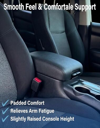 غطاء وحدة التحكم المركزية لملحقات إنفينيتي QX60 JX35 2013-2020 ونيسان باثفايندر، غطاء وحدة التحكم الوسطى من جلد البولي يوريثان واقي مسند الذراع مضاد للخدش in Kuwait