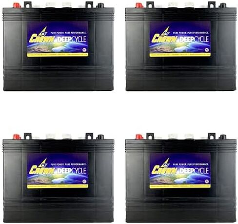 Crown T-1275 12V 150Ah Deep Cycle Flooded Lead Acid Golf Cart Battery Club Car X4 in Saudi Arabia