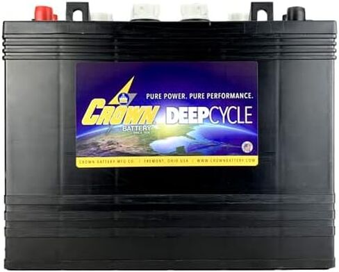 Crown T-1275 12V 150Ah Deep Cycle Flooded Lead Acid Golf Cart Battery Club Car X4 in Saudi Arabia