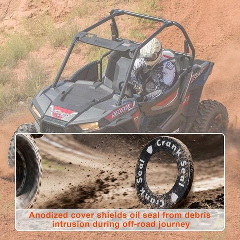 ترقية طقم ختم العمود المرفقي لـ Polaris RZR 900/1000/Turbo)، Ranger 900/1000، General 1000 لجميع السنوات/النماذج | ختم زيت قابض الساعد مع حلقة سوداء in Kuwait