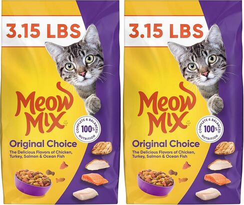 ميو ميكس أوريجينال تشويس طعام جاف للقطط، حقيبة بوزن 3.15 رطل in Kuwait