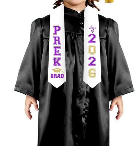 Jollyboom Pre-k Graduation Decorations 2026, Class of 2026 Graduation Decorations Stole Sash Congrats Grad Academic Preschool in Saudi Arabia