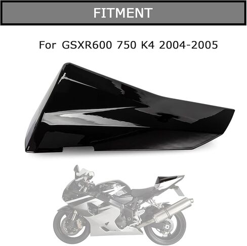 PSLER Cowl Rear Seat Cover Rear Seat Fairing Cover for GSXR600 GSXR750 K4 2004 2005(Black) in Saudi Arabia