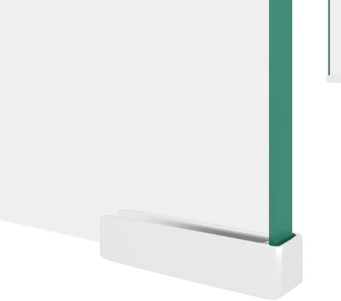 vidaXL TV Cabinet Clear Tempered Glass 31.5x11.8x5.1in Sleek in Kuwait