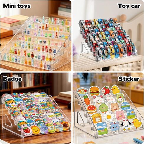 2 حزمة من 7 طبقات حامل عرض الملصقات، منظم حامل طوابع الملصقات لبائعي الملصقات الكبيرة، موردي الأعمال الصغيرة، الأحداث التجارية، المعارض التجارية، حامل ملصقات عرض بطاقات التهنئة in Kuwait