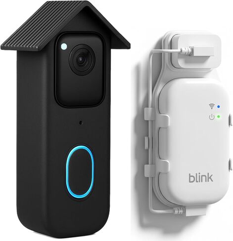 حامل جداري لكاميرا Blink Outdoor 4 (الجيل الرابع) والجيل الثالث، 3 مساكن مقاومة للطقس ودعامات قابلة للتعديل 360 درجة مع حامل مخرج واحد لوحدة Blink Sync XR، مجموعة أمان 7 في 1 (أسود) in Saudi Arabia