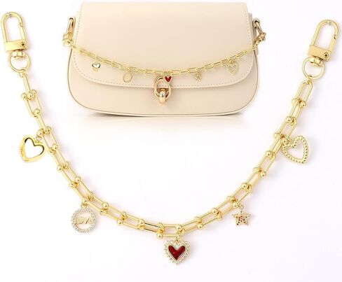 تعليقة على شكل قلب مطلية بالذهب عيار 18 قيراط مع قلادات زركونيا in Kuwait