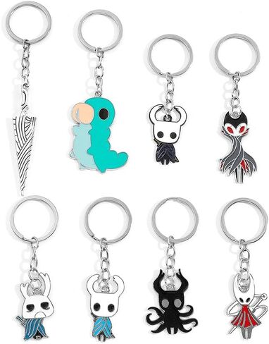 Hollow Knight Keychain Set - Metal Keychain Merch, Knight & Sword Keychain Gift for Fans, Bag Charm in Kuwait