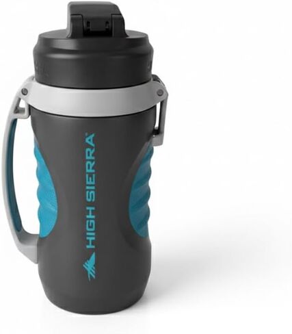 High Sierra [2 PACK BPA FREE, 64 OZ Insulated Water Jug, [Silicone Spout – NO MORE TEETH BUMPS] Built-in Fence Anchor, Keeps Iced Water Cold for Hours, EXTRA LARGE Sports Bottle 1.89 Litter Capacity in Kuwait