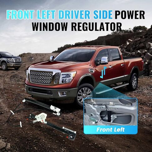 748-601 منظم نوافذ الطاقة الأمامي الأيسر للسائق مع محرك متوافق مع ميني كوبر 2002-2005، استبدال # 51337039451,67626910375,67626937657,67626954891,67626955875 in Kuwait