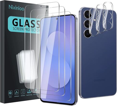 3 Pack Tempered Glass Screen Protector for Samsung Galaxy A53/A52/A52s/A51, Anti-Fingerprint, 9H Hardness, Scratch Resistant, Easy to install, Bubble Free in Saudi Arabia