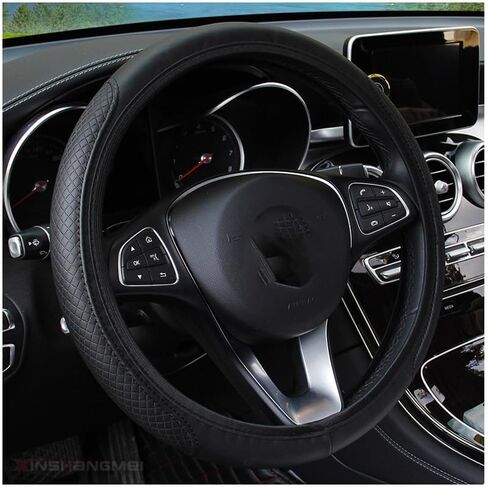 Car Steering Wheel Cover, Breathable and Non-Slip mesh Fabric, Interior Decorative Accessory, Unisex, 15-inch Non-Slip Steering Wheel Cover in Saudi Arabia