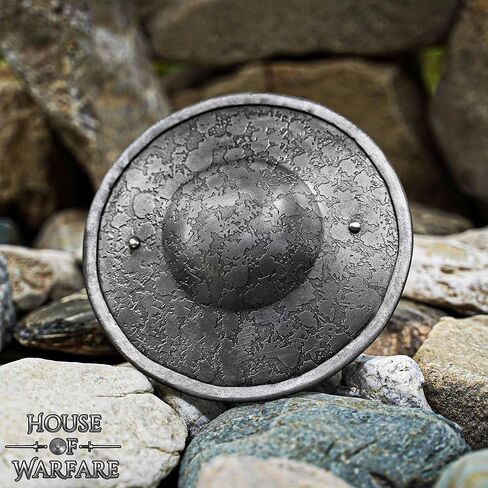 دلو فولاذي من أواخر العصور الوسطى - درع قتالي مصنوع يدويًا بقياس 16 مع لمسة نهائية مزخرفة لتدريبات Hema وLARP وSCA وإعادة تمثيل التاريخ in Kuwait