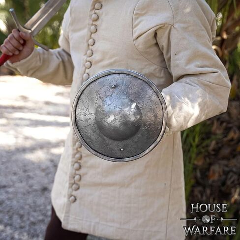 دلو فولاذي من أواخر العصور الوسطى - درع قتالي مصنوع يدويًا بقياس 16 مع لمسة نهائية مزخرفة لتدريبات Hema وLARP وSCA وإعادة تمثيل التاريخ in Kuwait