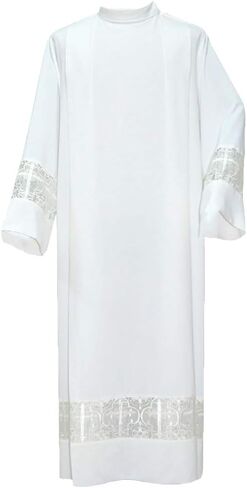 TNUEM Roman Cassock Clergy Catholic Church ALB Embroidery Robe-XXL in Saudi Arabia