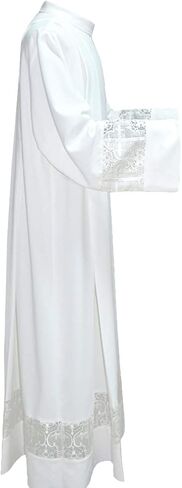 TNUEM Roman Cassock Clergy Catholic Church ALB Embroidery Robe-XXL in Saudi Arabia
