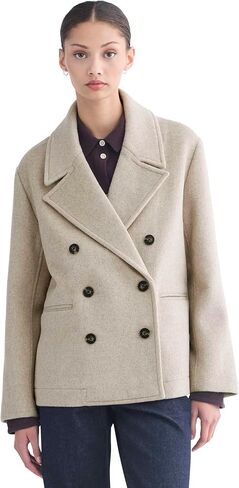 Everlane womens Rewool Short Peacoat in Kuwait
