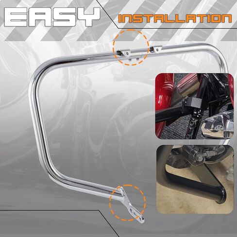 Crash Bar Classic Engine Guard Highway Bar Compatible with Yamaha XVS V-Star Vstar 1300 Deluxe Tourer (Chrome) in Saudi Arabia