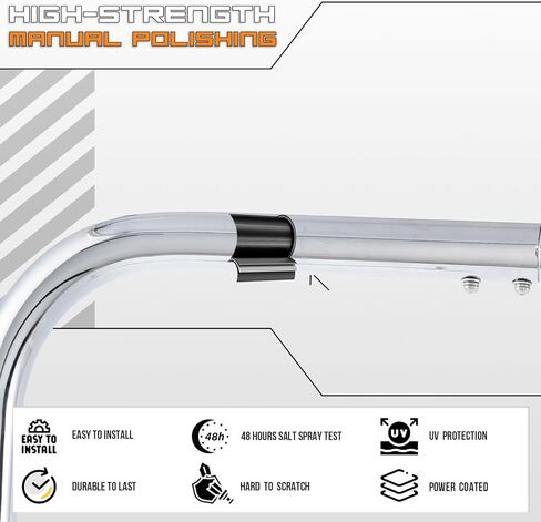 Crash Bar Classic Engine Guard Highway Bar Compatible with Honda VT1100C Shadow Spirit VT1100C2 Shadow Sabre 2000-2007 (Chrome) in Saudi Arabia