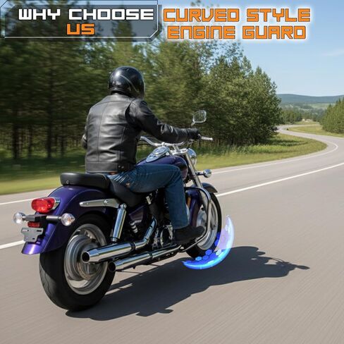 Crash Bar Classic Engine Guard Highway Bar Compatible with Honda VT1100C Shadow Spirit VT1100C2 Shadow Sabre 2000-2007 (Chrome) in Saudi Arabia