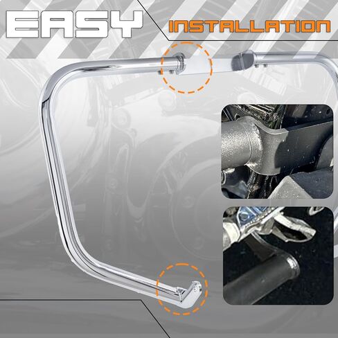 Crash Bar Classic Engine Guard Highway Bar Compatible with Honda VT1100C Shadow Spirit VT1100C2 Shadow Sabre 2000-2007 (Chrome) in Saudi Arabia
