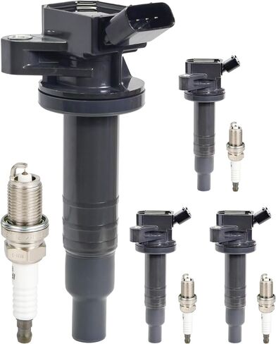 Ignition Coil UF400 and Iridium Spark Plug 9807B-5517W Fit for 2006-2008 Honda Pilot Ridgeline 3.5L, 2003-2006 Acura MDX, 2004-2007 Saturn Vue 3.5L V6, Set of 6, # 30520PVFA01, 30520PDKA01 in Saudi Arabia