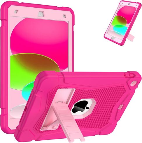 AVAWO Case for iPad 9th/8th/7th Generation(10.2 inch, 2021/2020/2019), Heavy Duty Military Grade Shockproof Protective Cover with Built-in Stand/Pencil Holder for i Pad 9/8/7 Gen，Orange+ Black in Saudi Arabia