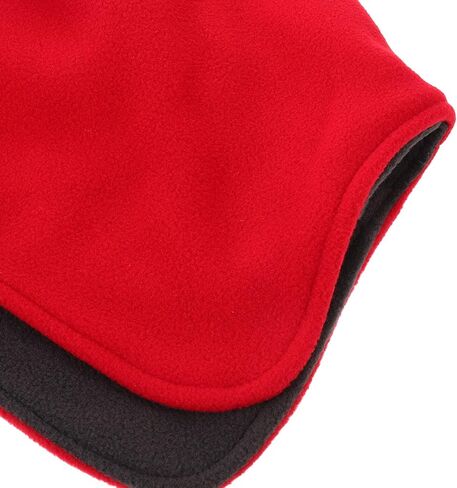 Skull Cap for Men Women - Senior Fleece Watch Cap with Earflap - Winter Sleeping Bonnet - Soft Night Warm Hair Cover for Men Women Home Travel Red in Saudi Arabia