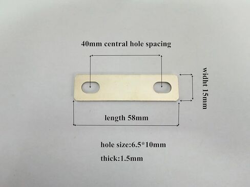 16PCS LiFePo4 Bus Bars Posts Straps 40mm Central Hole Spacing 15mm Width 1.5mm Thick Nickel-Plated Copper Battery BusBar for Lithium LiFepo4 Cell with 32PCS 304 Stainless Steel M6 Flange Nut in Saudi Arabia