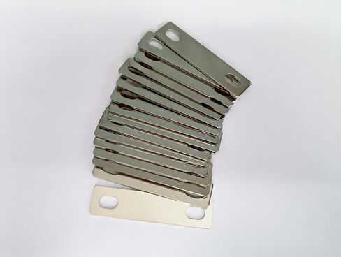16PCS LiFePo4 Bus Bars Posts Straps 40mm Central Hole Spacing 15mm Width 1.5mm Thick Nickel-Plated Copper Battery BusBar for Lithium LiFepo4 Cell with 32PCS 304 Stainless Steel M6 Flange Nut in Saudi Arabia