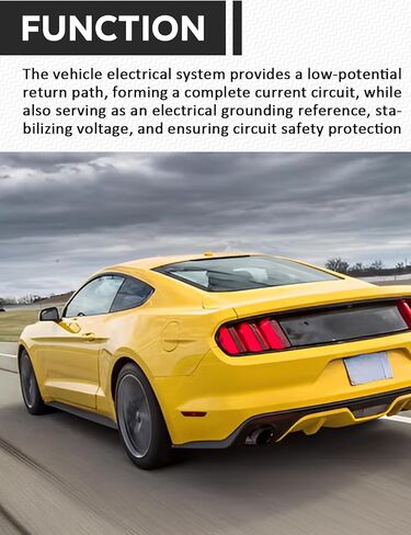 Negative Battery Terminal Fit for Ford Mustang 2015 2016 2017 2018 2019 2020 2021 2022 2023 Replace 926-878 926878 FU5Z-14450-A FU5Z14450A in Kuwait