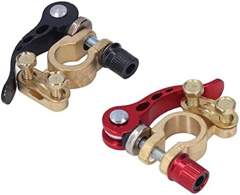 Car Battery Terminal Connectors Positive Negative Heavy Duty Clamps Aluminum Brass Steel Material Battery Cable Ends Terminals for Automotive Replacement in Saudi Arabia