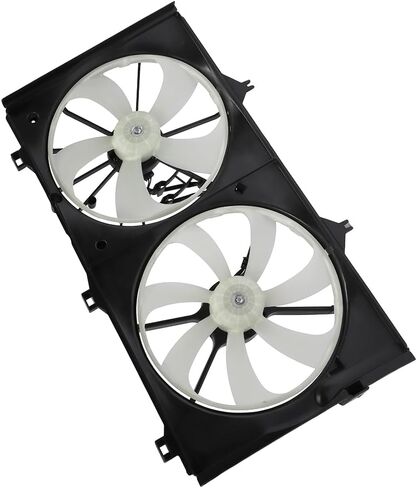مجموعة مروحة التبريد متوافقة مع 2012-2017 لسيارة Toyota for Camry 3.5L 2013-2017 لسيارة Lexus لـ ES350 3.5L، مروحة الرادياتير مناسبة مباشرة للاستبدال لمروحة تبريد المحرك ومكثف تكييف الهواء للمحرك in Saudi Arabia