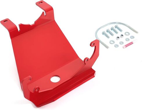 KUAFU Skid Plate Differential Glide Plate Compatible with 2018-2023 Jeep Wrangler Gladiator Differential Covers on Wrangler JL, Dana 44 Front Axle Replace for RS62116 Powder Coated Red Steel in Saudi Arabia