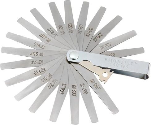 Powerbuilt 648514 9 Blade Feeler Gauge and Ruler in Kuwait
