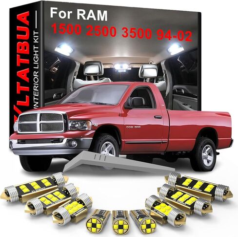LED Interior Light Kit Package Replacement for DODGE Ram 1500 2500 3500 1994 1995 1996 1997 1998 1999 2000 2001 2002 in Saudi Arabia