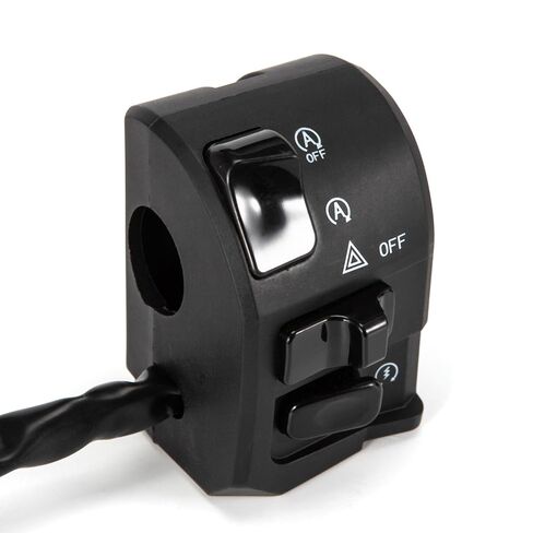 7/8" Motorcycle Handlebar Switch Universal 22MM Hand Control Switch Fit for High Low Beam Lamp Horn Signal Wires Ignition Stop Control in Kuwait