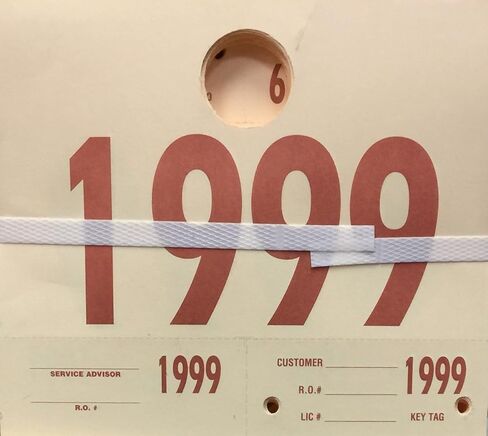RL-78 Auto Service 4-Digit Mirror Dispatch Tags (1000/set) (1000-1999) in Saudi Arabia