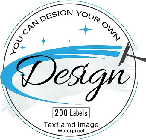 200 Piece -Custom Stickers Vinyl Personalized Stickers Labels with Text and Image - Customized Logo Labels for Packaging, Wedding Favors, Office, Parties, Events in Saudi Arabia