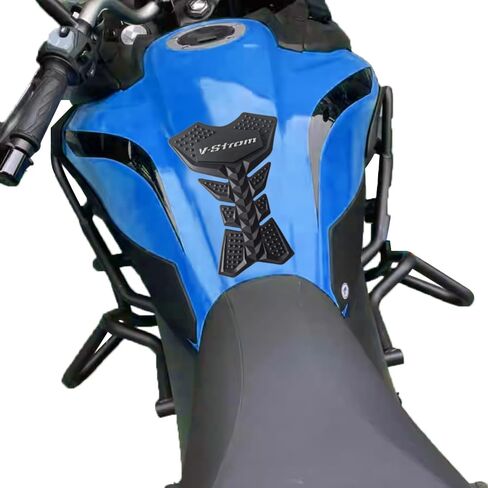 Gas Fuel Tank Emblem Sticker Decal Rubber Raise Up Compatible with Suzuki Vstrom 250 650 800 1000 Grey in Kuwait