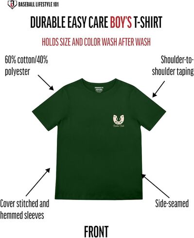 Baseball Lifestyle 101 Boy's Rodeo Club T-Shirt, Short Sleeve, Crew Neck, Youth Sizes S-XL in Kuwait