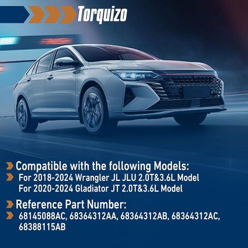 خزان خزان سائل التبريد من الألومنيوم لموديلات 2018-2025 Wrangler JL JLU، لموديلات 2020-2025 Gladiator JT 2.0T&3.6L in Kuwait