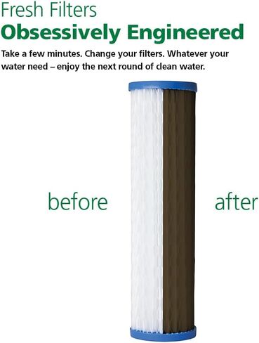 AO Smith 2.5"x10" 40 Micron Sediment Water Filter Replacement Cartridge - 2 Pack - For Whole House Filtration Systems - AO-WH-PRE-RPP2 in Kuwait