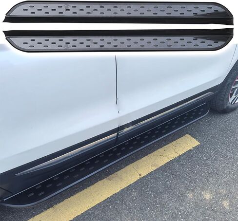 2Pcs Running Boards Step Bars Pedals Fits for VW. Atlas Cross Sport 2021 2022 2023 2024 2025 Fixed Running Board Side Step （with Brackets）-01 in Kuwait
