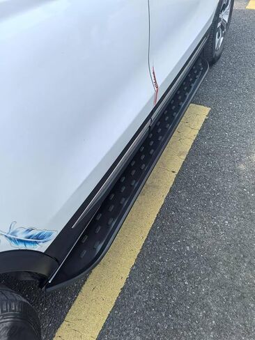 2Pcs Running Boards Step Bars Pedals Fits for VW. Atlas Cross Sport 2021 2022 2023 2024 2025 Fixed Running Board Side Step （with Brackets）-01 in Kuwait