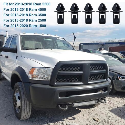 16Pcs Grille Moulding Clips 68213168AA fit for Ram 2013-2020 1500 2500 3500 4500 5500 in Saudi Arabia