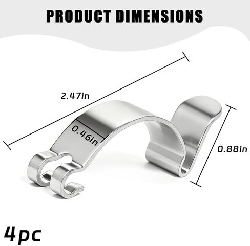 Air Filter Clips Compatible with Toyota, Steel Air Cleaner Cover Clip, 4Pcs Airs Cleaning Filters Box Housing Retaining Clip, for Replacement Air Filter Boxes in Kuwait